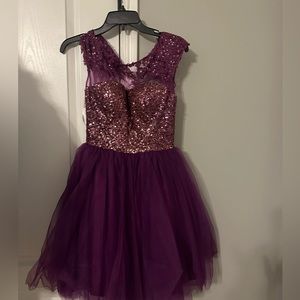 NWT Plum Sherri Hill Cocktail Dress - size 4
